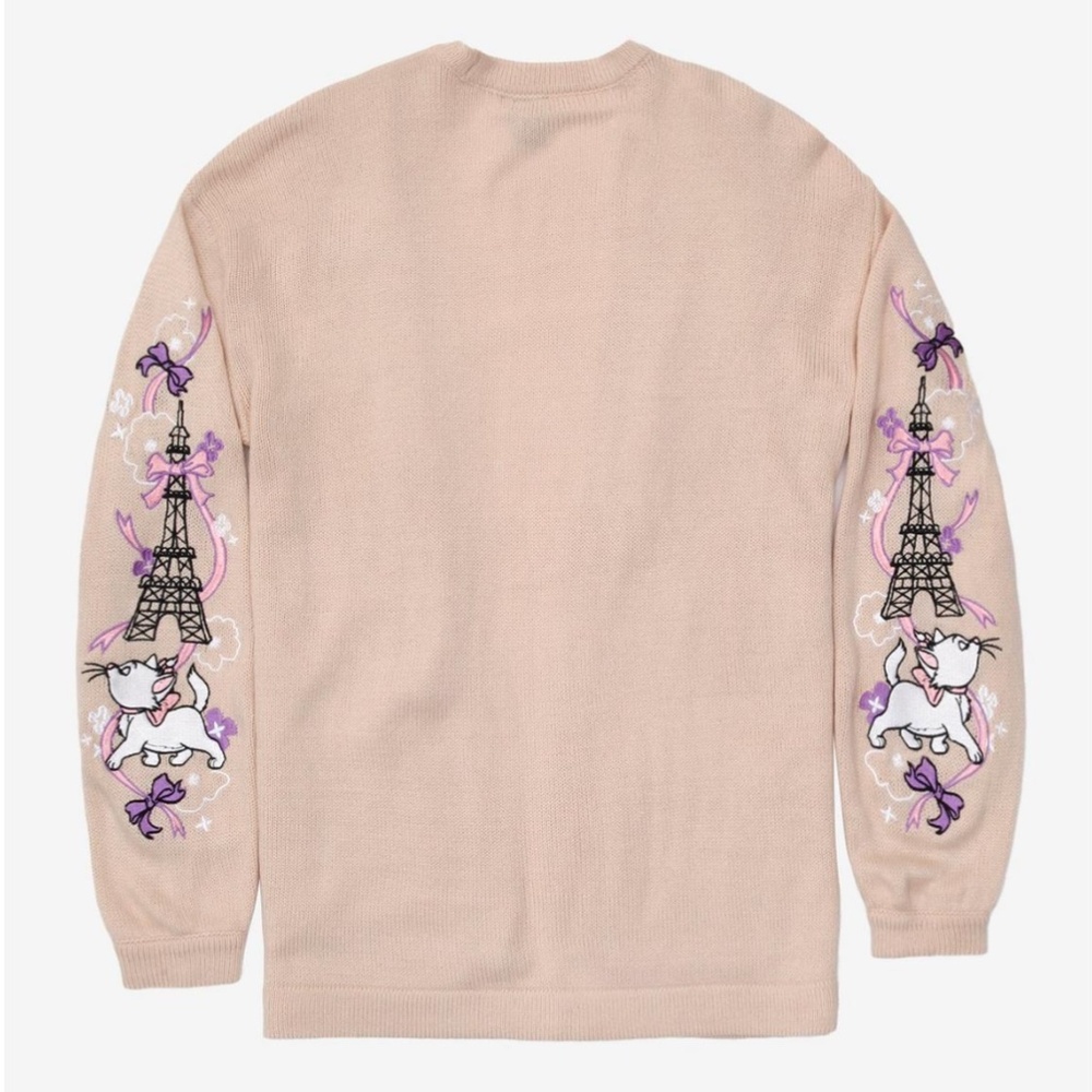 Disney - The Aristocats Marie Eiffel Tower Embroidered Open Cardigan - 3X - Picture 3 of 14